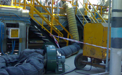 Pre-cooling of furnace for maintenance